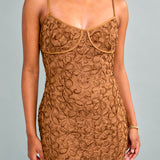 Sweetheart Neck Lace Midi Dress