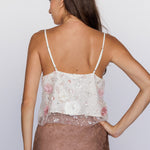 Sequin Embellished Tank - pink/ivory - womens top collection