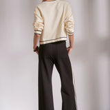 Stretchy Track Pant With Side Stripe