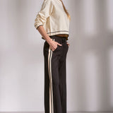 Stretchy Track Pant With Side Stripe