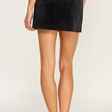 Velvet Mini Skirt