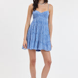 Floral Bustier Mini Dress