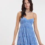 Floral Bustier Mini Dress