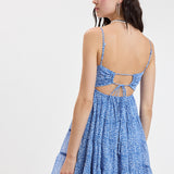 Floral Bustier Mini Dress