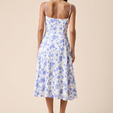 Floral Sweetheart Midi Dress