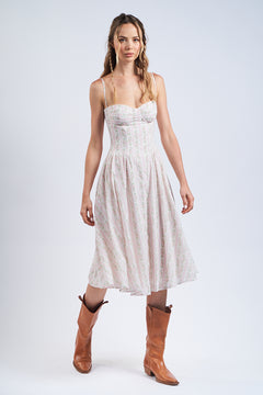 Underwire Sleeveless Midi Dress