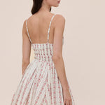 Floral V Neck Mini Dress - Burgundy, Women's Dresses Collection