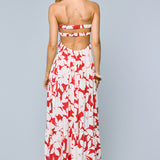 Twisted Ruched Bust Maxi Dress