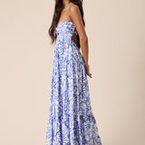 Pedal Ruched Maxi Dress