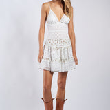 Floral Lace Tiered Dress