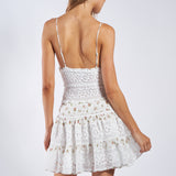 Floral Lace Tiered Dress