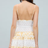 Floral Embossed Lace Mini Dress