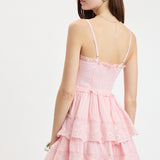 Floral Lace Mini Dress