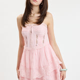 Floral Lace Mini Dress