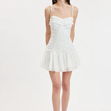Tie Strap Tiered Ruffle Mini Dress