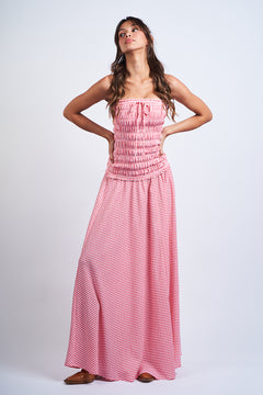 Ruffle Tube Maxi Dress