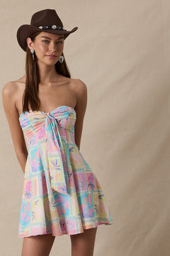 Open Back Mini Dress - Pastel, Women's Dresses Collection