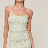 Fullbody Tiered Floral Lace Mini Dress