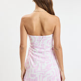 Pastel Dolman Tie Wrap Mini Dress