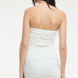 Ruched Fit Tube Mini Dress