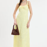 Embroidered Floral Maxi Dress