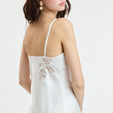 Floral Lace Accent Cocktail Mini Dress