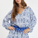 Long Puff Sleeve Mini Dress