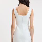 One Side Slit Mini Dress