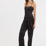 Wrap Overlay Fringe Jumpsuit