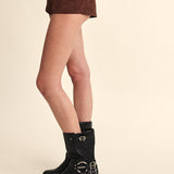 Suede Solid Color Slim Fit Micro Short - brown, womens shorts collection
