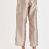 Silk Texture Ankle Length Cargo Pant