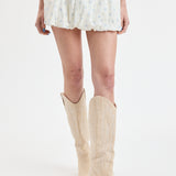 Bubble Mid Rise Eyelet Skort