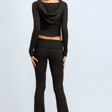Sweater Hoodie With Long Pant Set