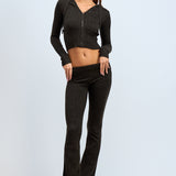Sweater Hoodie With Long Pant Set