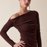 One Shoulder Sweater Top