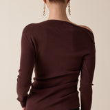 One Shoulder Sweater Top