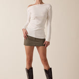 One Shoulder Sweater Top