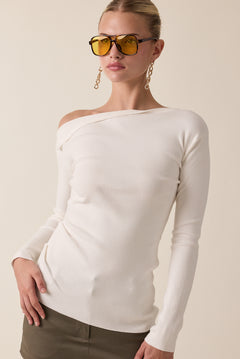 One Shoulder Sweater Top