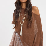 Knit Asymmetrical Poncho