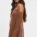 Knit Asymmetrical Poncho