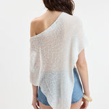 Knit Asymmetrical Poncho