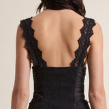 Scallop Shape Floral Lace Cami Top