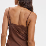 Lace Sweetheart Satin Cami Top