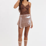 Lace Sweetheart Satin Cami Top