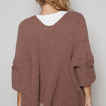 Cuffed Cardigan - Chocolate, Women's Tops Collection