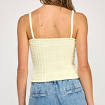 Button Front Knit Cami - Yellow, Women's Tops Collection