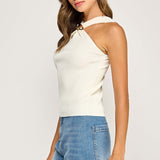 Halter Neck With Trim Detail