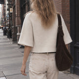 Covered Button Knit Cardigan