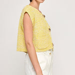 Chunky Knit Top - lemon, womens sweater vest collection