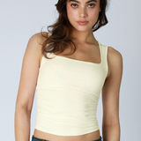 Square Shirred Top